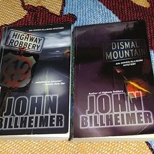 2 John Billheimer mystery paperback books